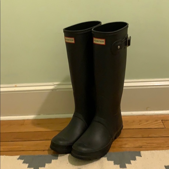 Original Back Adjustable black Hunter Rain Boots - Picture 2 of 6